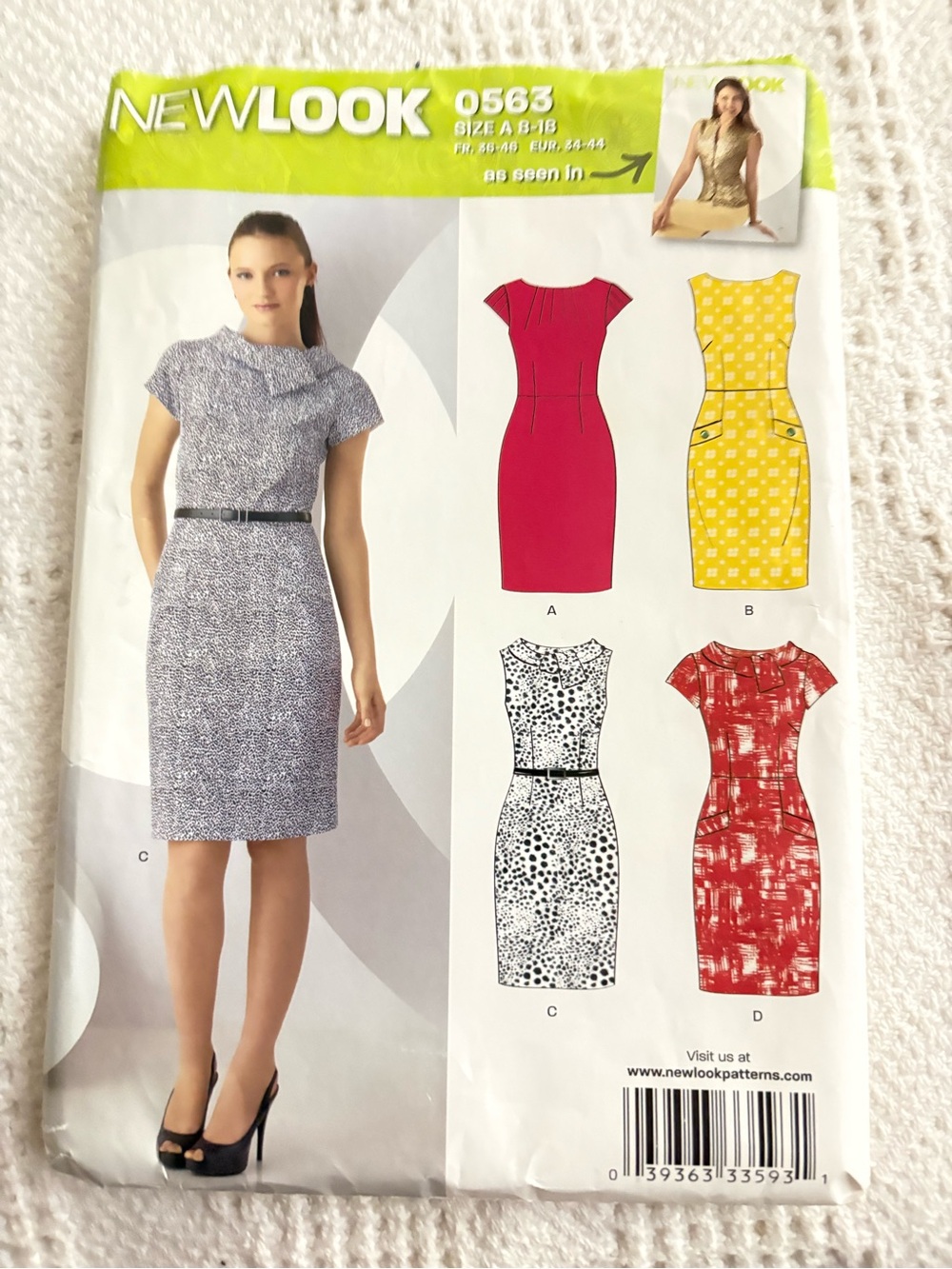 Simplicity New Look Pattern 0563A for Misses’ Dresses